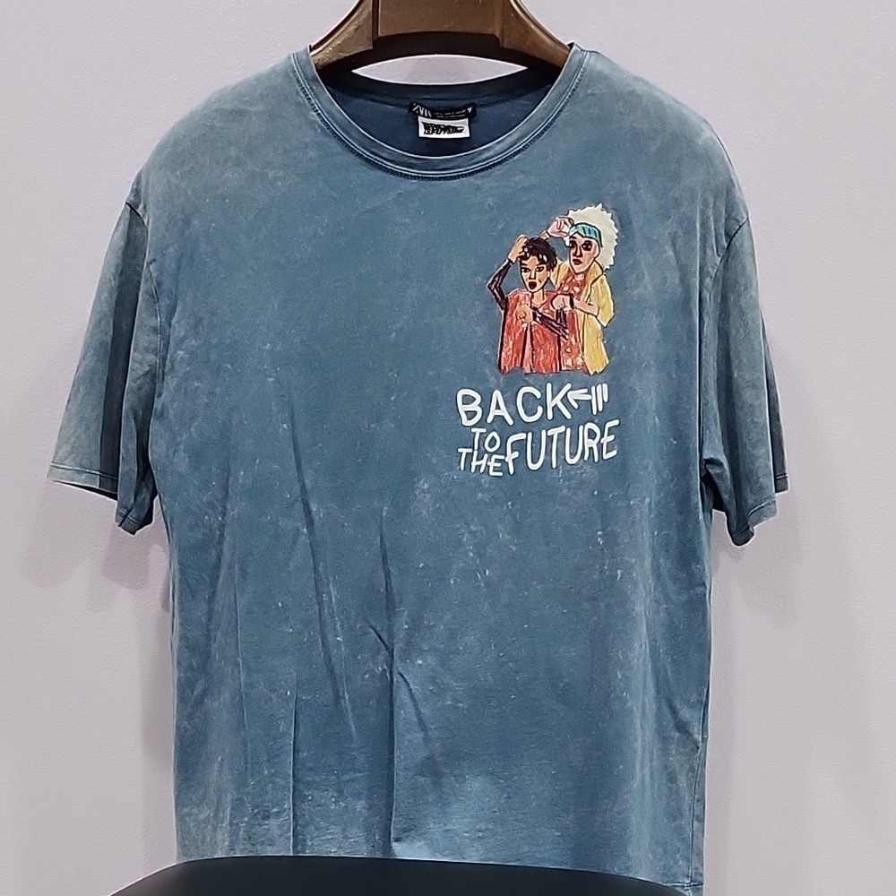 Zara Blue Back to the Future Tee